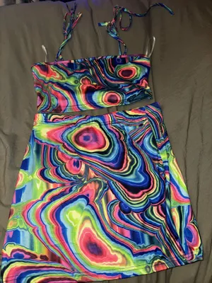 SheIn RAINBOW TWO PIECE SET thumbnail 1