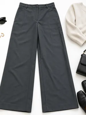 Lauren Ralph Lauren Womens 4 Olive Green Worsted Wool Wide Leg Trouser Pants EUC thumbnail 5