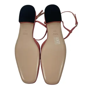 Gucci Double GG T Strap Patent Leather Ballet Flat Pink Size 39.5 thumbnail 10