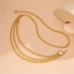 Golden Plated Tassel Belt Chain Elegant‎ Alloy Accessory Versatile Style thumbnail 10