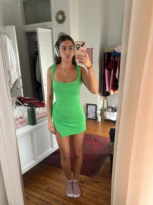 Tiger Mist Green  Mini Dress thumbnail 5
