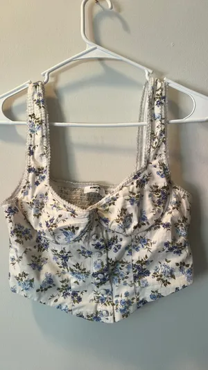 Rumored Floral Corset Top thumbnail 1