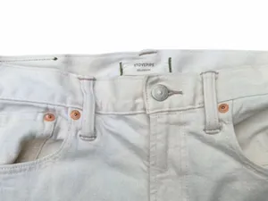 American Eagle Outfitters White Straight-Leg Women's Jeans thumbnail 2
