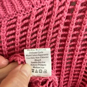 Pink Lily Vibrant Pink Knit Top Crop Size L Cover Up thumbnail 4