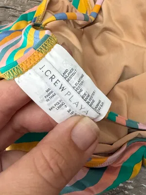 J.Crew Playa colorful striped swimsuit size medium thumbnail 3