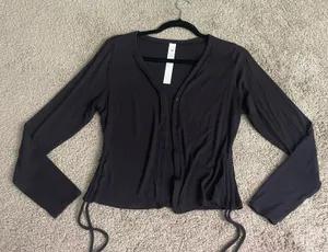 Lululemon Cardigan Black thumbnail 2
