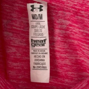 Under Armour Women's Size Medium Loose Pink‎ Half Zip Heat Gear Running Top thumbnail 4