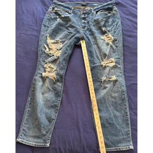 Judy Blue Los Angeles Boyfriend Fit Distressed Ripped Jeans Medium Wash 18W thumbnail 15