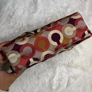 COACH Signature Canvas Make up Cosmetic Case thumbnail 3