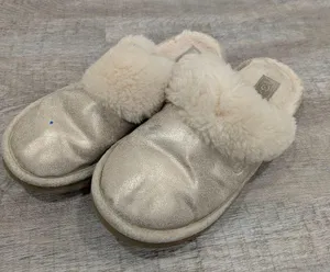 Ugg Gold Metallic Slippers Size 38 thumbnail 1