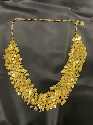 Gold coin belts with adjustable chain #statement #coins thumbnail 4