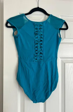 Bloch Leotard Dance Gymnastics Blue Size M thumbnail 1