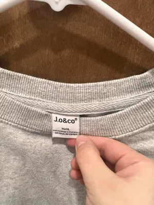 Gray Cropped Crewneck thumbnail 2