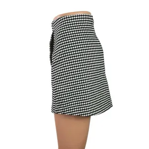Urban Outfitters Gingham Plaid Check High Rise Mini Flare A-Line Pencil Skirt M thumbnail 2