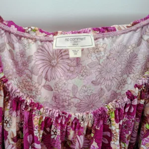 NWT No Comment Plus Womens Pink Purple Floral Stretch On Off Shoulder 3X Dress thumbnail 5