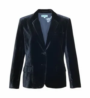 Cavender’s Rockin C Black velvet Women's Single Breasted blazer. Size XL thumbnail 1