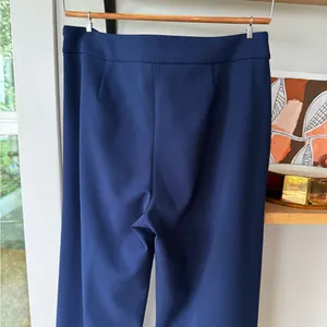 Express Navy Blue Pull On Pleated Wide Leg Dress Pants Trousers Size 6 Long thumbnail 11