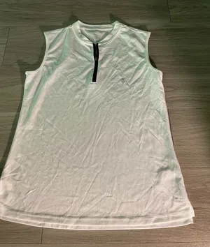 White Sleeveless Zip thumbnail 1