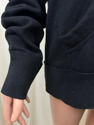 Aeropostale 87 Hoodie Sweatshirt Small Black Pullover Logo Kangaroo Pocket Y2K thumbnail 11