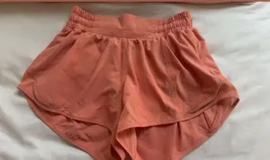 Lululemon 2.5" coral Hotty Hot Shorts thumbnail 1