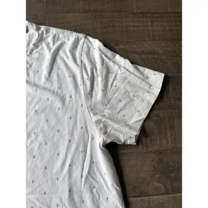 Old Navy Women's White Blue Anchors Soft Wash Short Sleeve Tee Size‎ XL thumbnail 4