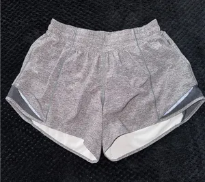 Lululemon Women's Hotty Hot Short II Heather Gray‎ Size 6 thumbnail 1