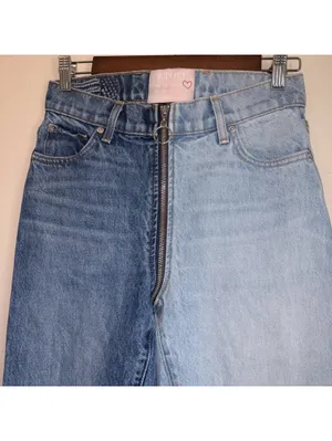 Revice Yin Yang Two-Tone Zipper Jeans - Size 27 thumbnail 5
