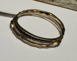 NWT Charming Charlie $13 Gold Tone Costume Bangle Bracelets thumbnail 1
