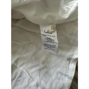 Lulus Sunny Crush Striped Embroidered Mini Dress Beige/Ivory M NWT IN PACKAGE thumbnail 7