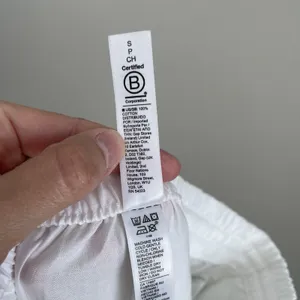 Athleta Size S White Cotton Dreams Culotte Wife Leg Cropped Crop Pants thumbnail 5