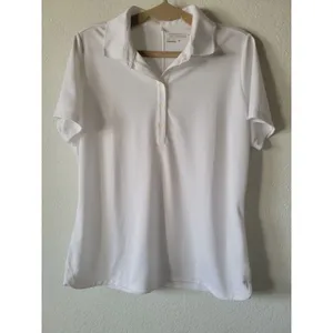 Womens Nike Golf Polo Shirt Size X Large Dri-Fit White New Not Tags thumbnail 2