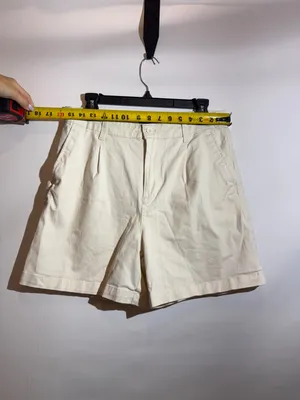 Banana Republic Ivory High Rise Pleated Tailored Bermuda Shorts Size 10 thumbnail 4