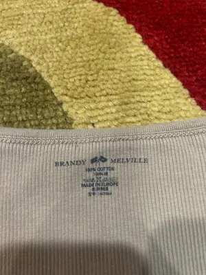 Brandy Melville Zelly Top Light Purple Short Sleeve Ribbed Baby Tee Crop Top thumbnail 2