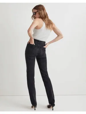 Madewell The 90s Straight Jeans Size 26 Camplin Black High Rise Utility‎ Grunge thumbnail 2