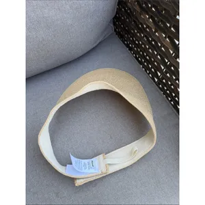 Madewell Straw Visor Sun Hat Natural Beige thumbnail 4