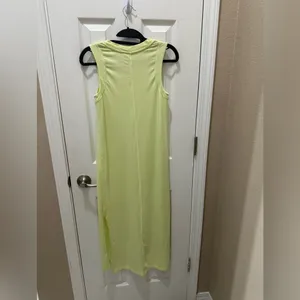 Lululemon All Yours Tank Maxi Dress Crispin neon green size 2 thumbnail 3
