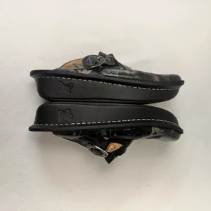 Alegria Clogs Size 8.5 / 39 Women's Floral Mules Leather Shoes Comfort Slip On thumbnail 2