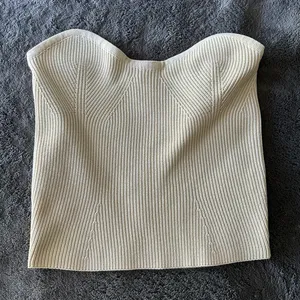 Crescent Strapless Sweater Top thumbnail 1