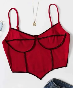 red cami top thumbnail 1
