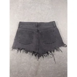Madewell High-Rise Denim Shorts Faded Black Raw Hem Cut-Offs Size 29‎ thumbnail 6