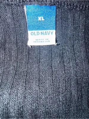 Old Navy Black Ribbed V-Neck Long Sleeve Cardigan xl with cami top thumbnail 5