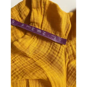 SHEIN Curve Mustard Yellow Gauzy Summer Shorts Size 2XL thumbnail 7