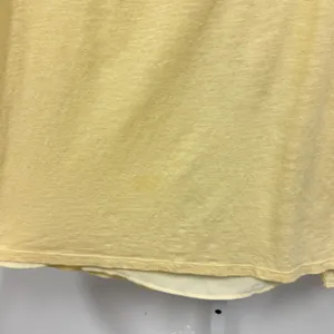 Ann Taylor Sunny Yellow Linen Blend Split Back Layered Top 3/4 Sleeve Large Boho thumbnail 7