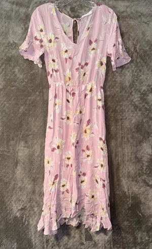 All in Favor Floral Print Midi Dress Size S thumbnail 1