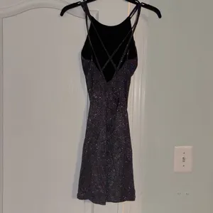 Purple Sparkly Illusion Dress thumbnail 2