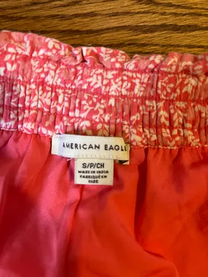 American Eagle S Pink Floral Skort/Skirt thumbnail 1