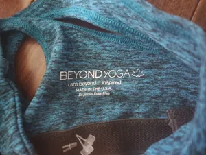 Beyond Yoga Heather Teal Racerback Tank thumbnail 2