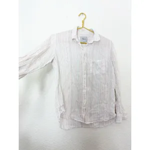 Rails Charli Shirt Size XS Oahu Stripe Metallic Linen Lightweight Button Down thumbnail 11