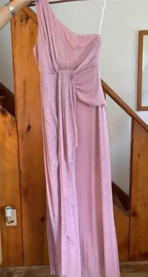 Lulus sparkly pink formal maxi dress size L thumbnail 1