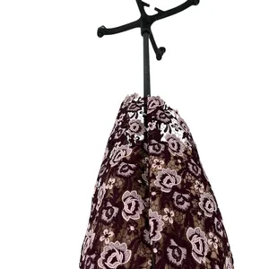 Bardot Dalia Lace Midi Dress Crochet Asymmetric Hem Purple Size US 8‎ thumbnail 12